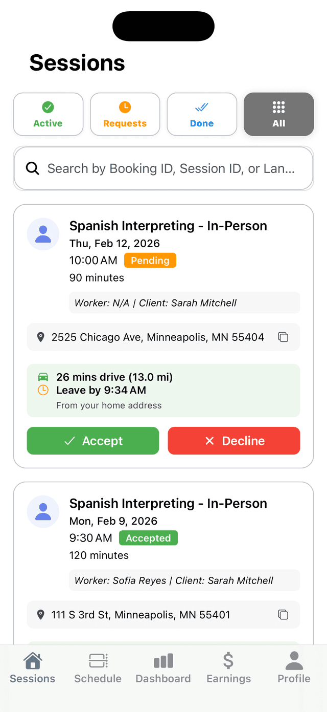 NowLanguage mobile screenshot 1