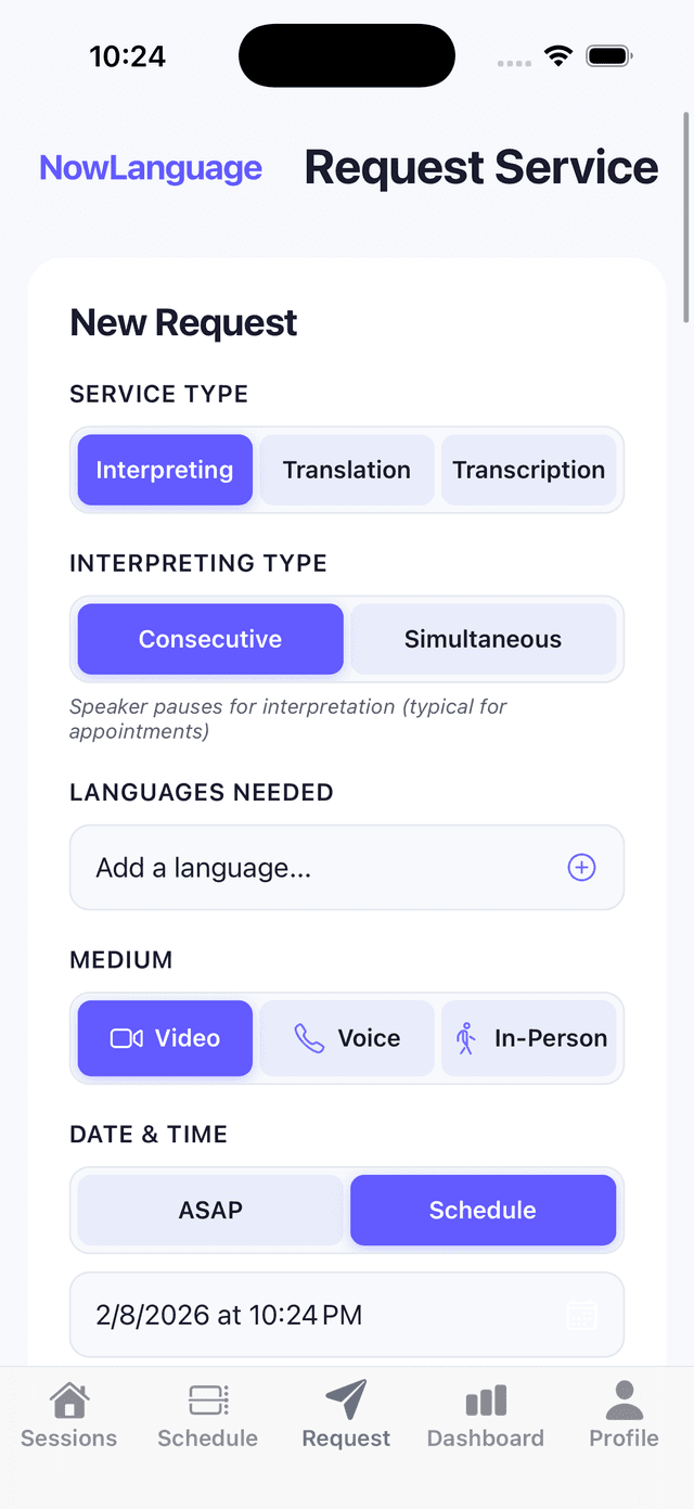 NowLanguage mobile screenshot 4